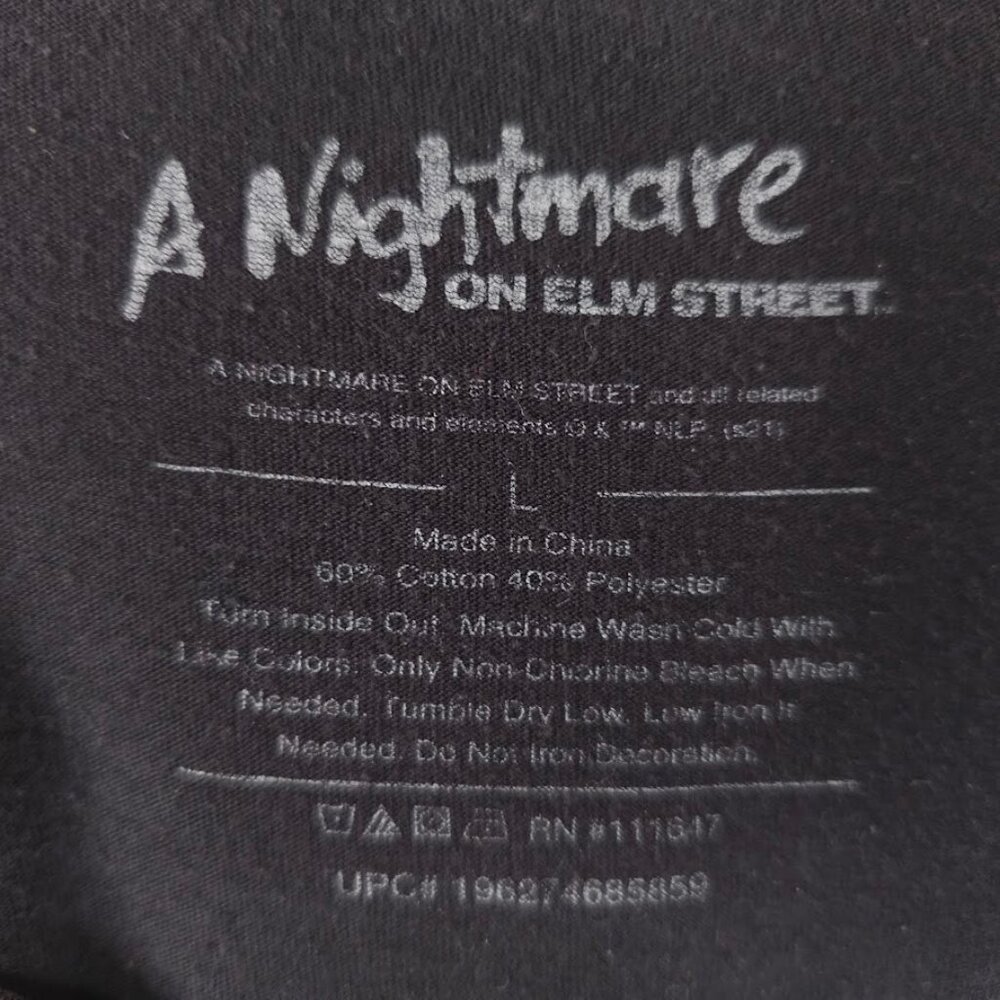 Nightmare On Elm Street 3 T Shirt Mens Size Large Black Dream Warriors Krueger - Picture 6 of 7